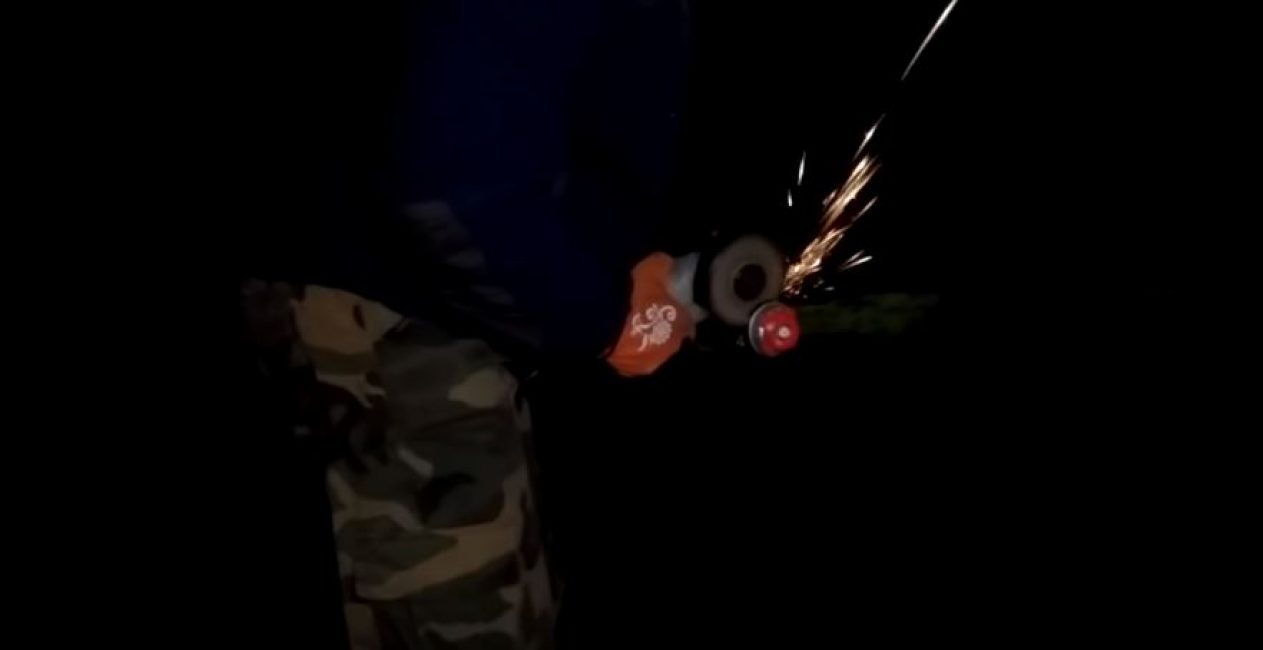 Couper le haut de la bouteille