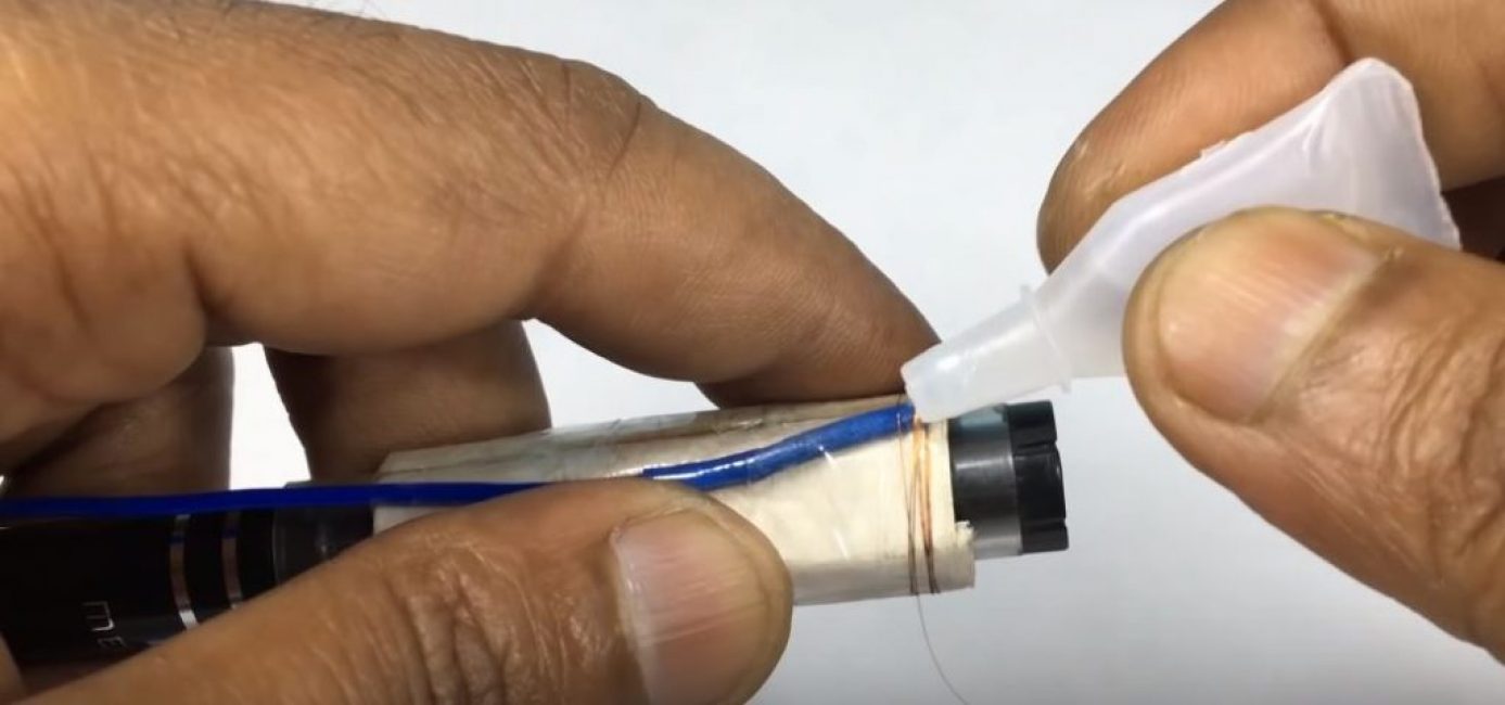 Nous enroulons l'enroulement