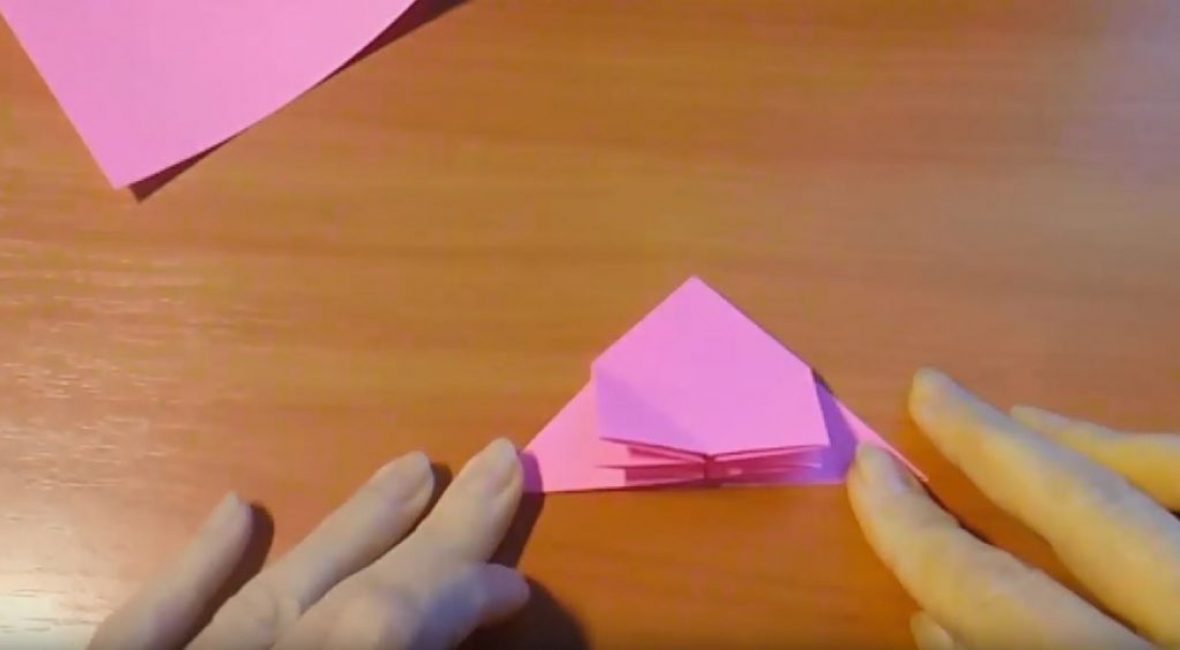 appuyez sur les plis et obtenez deux rectangles