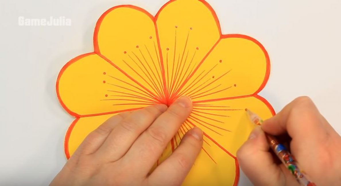 Nous dessinons des étamines