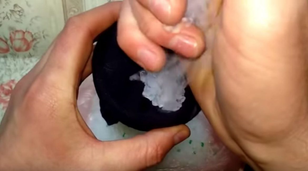 Remplir la deuxième chaussette