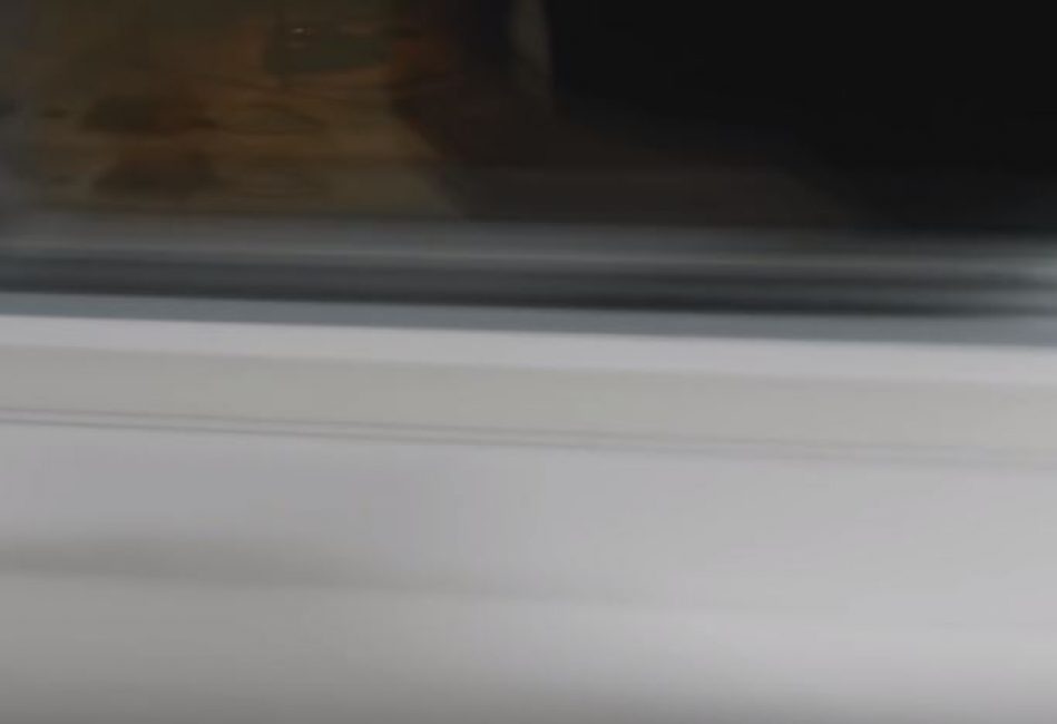 verre avec film laissé sec