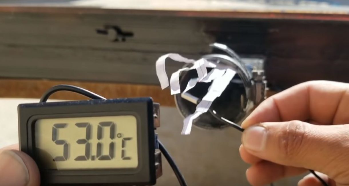 mesurer la température à la sortie du collecteur