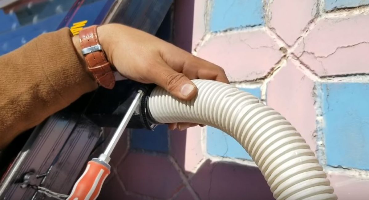 Nous réparons le tuyau