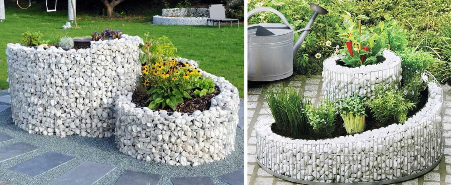 Parterres de fleurs dans le pays de leurs propres mains