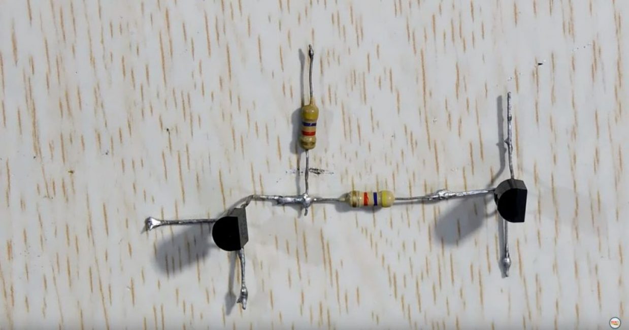 souder la deuxième résistance