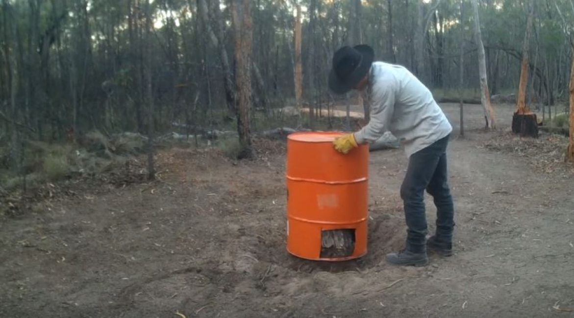 On habille le canon sur la souche.