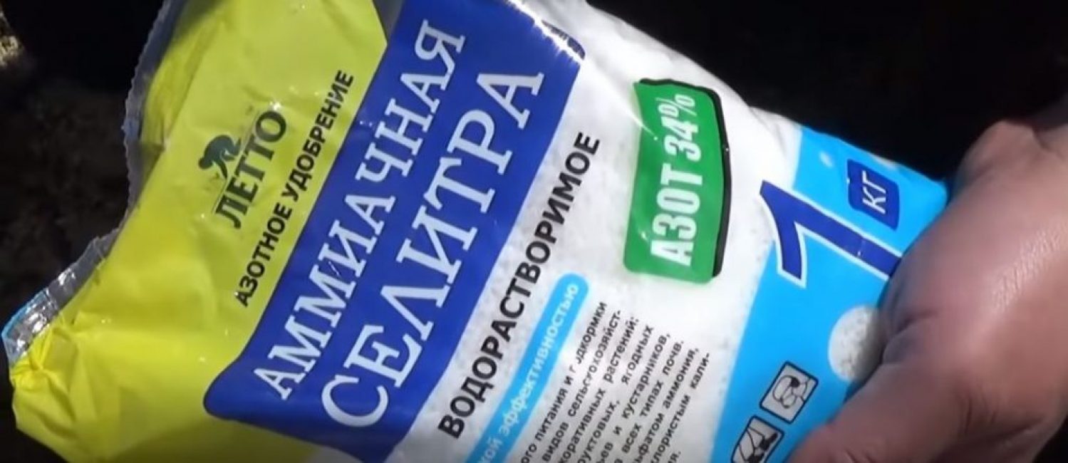 Nous prenons du nitrate d'ammonium