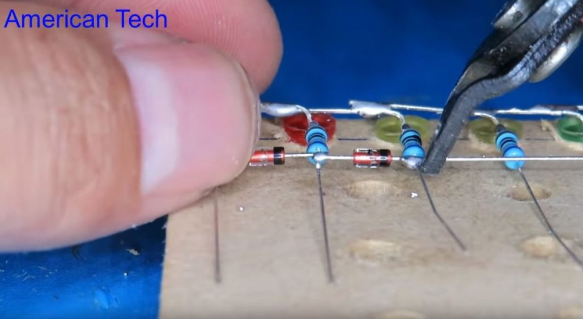 souder les diodes zener une par une