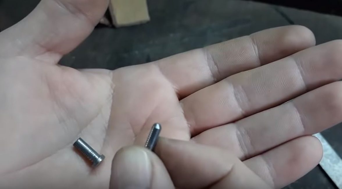 chanfrein sur le rivet intérieur