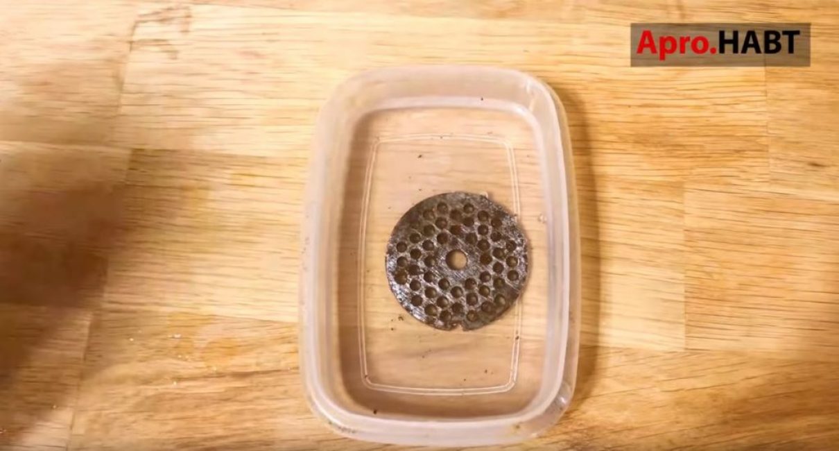 mettre la maille dans du vinaigre