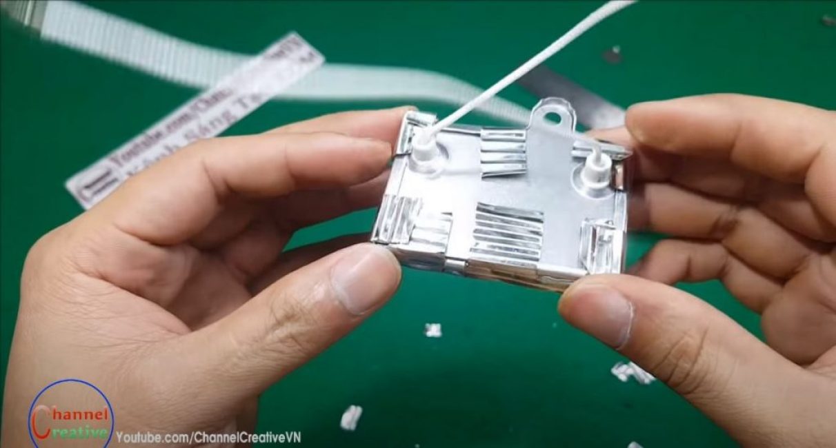 placer l'élément chauffant, le fixer avec les bandes restantes