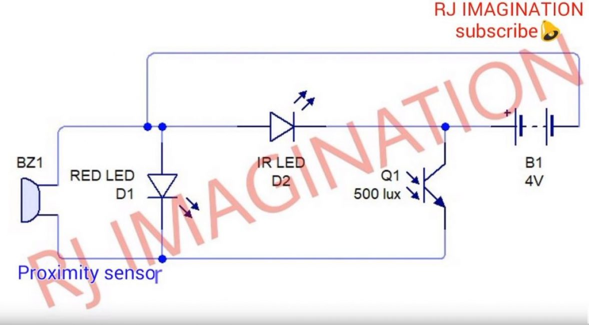 Nous allons assembler le capteur selon le schéma suivant