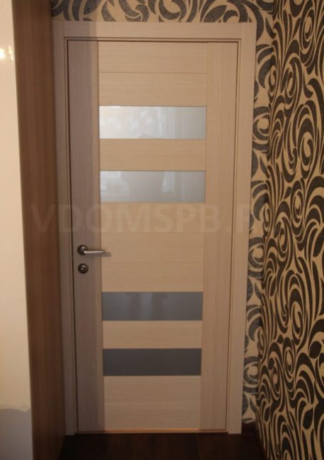 porte éco-placage à la chambre