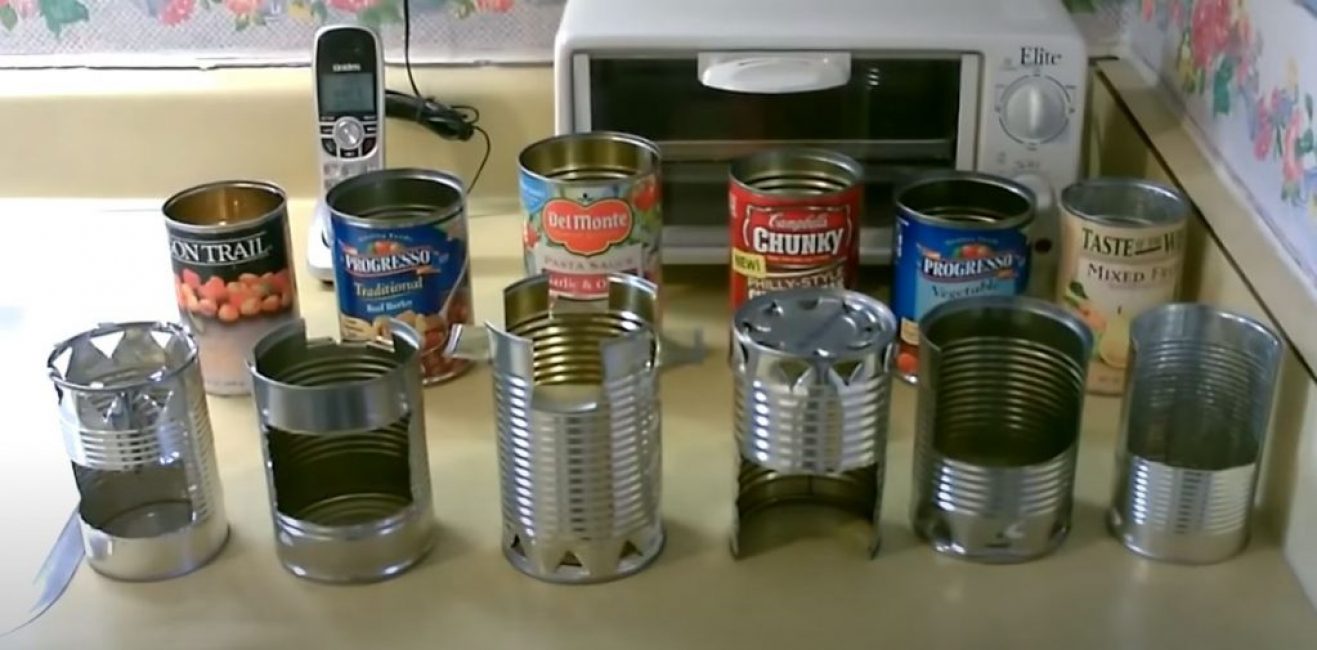 6 types d'assiettes en canettes