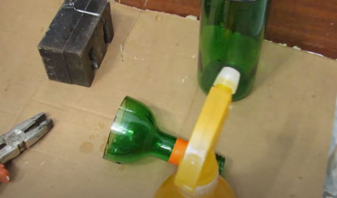 asperger rapidement le lieu de chauffage avec de l'eau froide