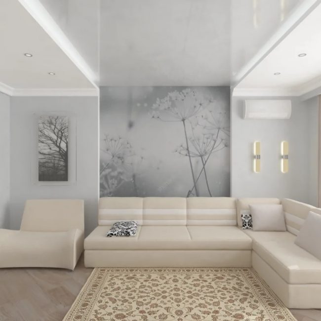 Peintures murales à l'intérieur: types, application, choix du design et combinaisons