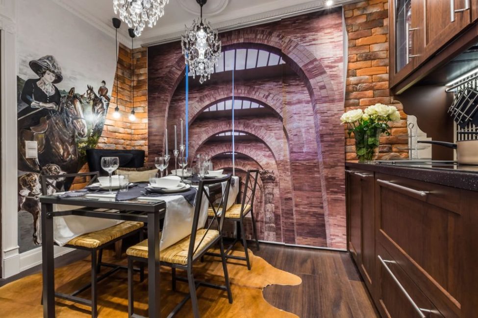 Peintures murales à l'intérieur: types, application, choix du design et combinaisons